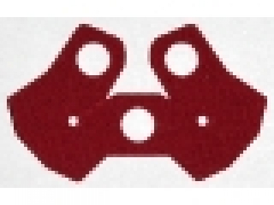 Minifigure Armor Pauldron Cloth, Double 74662, dunkelrot