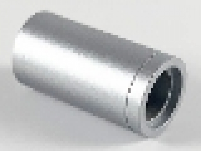 Technic, Pin Connector Round 2L with Slot (Pin Joiner Round) metallic silver
