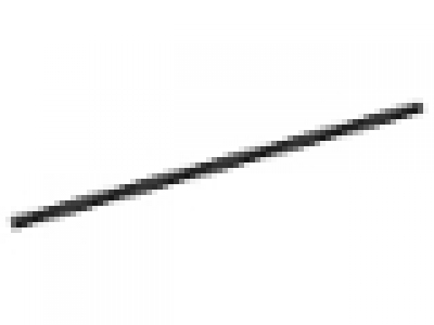 Hose, Rigid 3mm D. 16L / 12.8cm schwarz