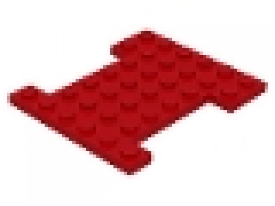 Lego Fahrzeugunterbau 7 x 6 rot