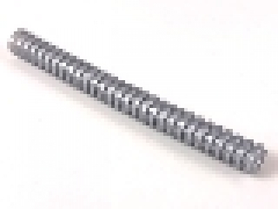 gerippter Schlauch 78c09 silber, 7,2 cm