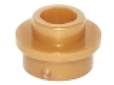 Rundplatte1 x 1 x 0.33 pearl gold, 85861, oben offen