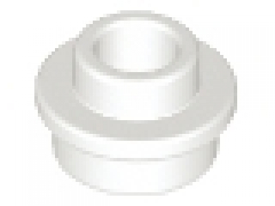 Rundplatte1 x 1 x 0.33 weiß, 85861, oben offen