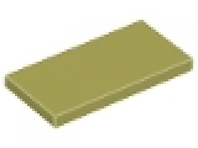 Lego Fliesen 2 x 4 olivegrün