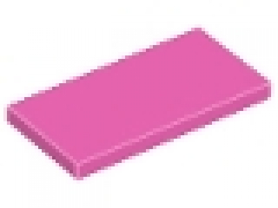 Lego Fliesen 2 x 4 dunkelpink