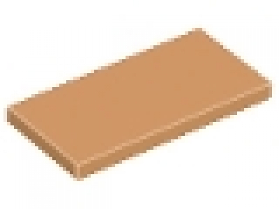 Lego Fliesen 2 x 4 nougat