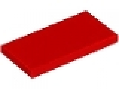 Lego Fliesen 2 x 4 rot