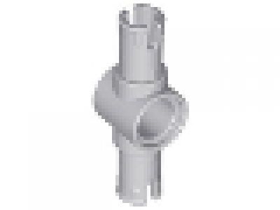 Lego Technic, Pin Long with Friction Ridges Lengthwise and Center Pin Hole, neues hellgrau neu