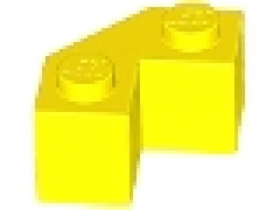 Diagonalstein 2 x 2 gelb, neu