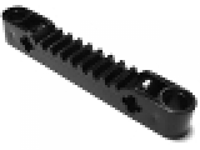 Zahnstangengetriebe  1x 7 schwarz