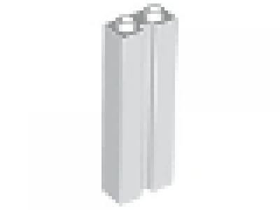 Lego Stein 1 x 2 x 5 mit Nut für Rolltor weiß