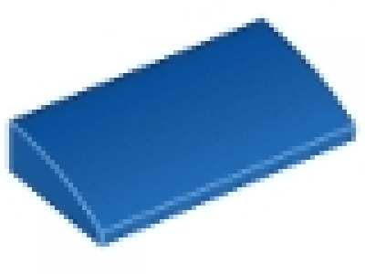 Stein mit runder Oberkante 2x4x2/3 blau