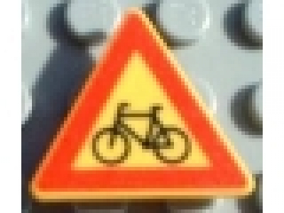 Verkehrsschild  mit Clip Fahrrad 892pb006