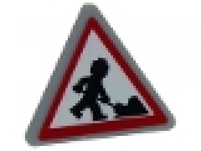 Verkehrsschild  mit Clip Baustelle 892pb029