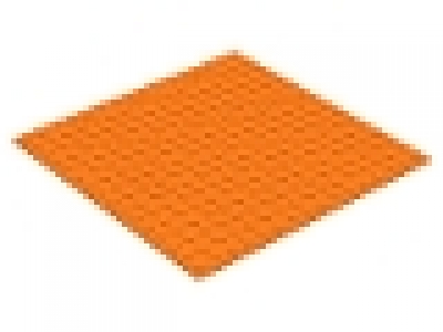 Platte 16 x16 beidseitig bebaubar, orange