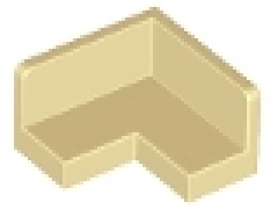 Winkelfliese Corner 2 x 2 x 1 Paneel  tan