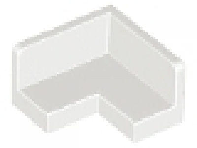 Winkelfliese Corner 2 x 2 x 1 Paneel  weiß