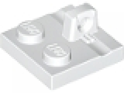 Hinge Plate 2 x 2 Locking with 1 Finger on Top weiß, neu