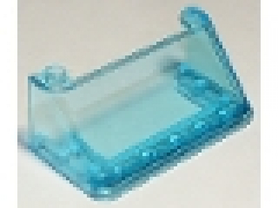 Frontscheibe 3x6x2 tr hellblau 92583