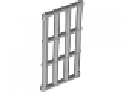 Fensterrahmen 1 x 4 x 6 schwarz 60596 mit Gitter 92589 neues hellgrau