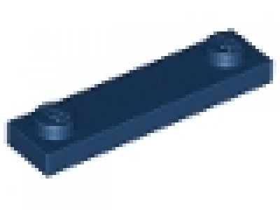 Platte 1 x 4 mit 2 Knöpfen, dunkelblau 92593