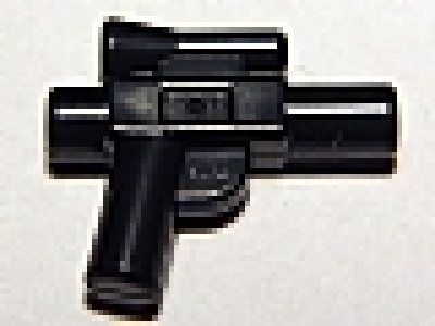 Black Minifig, Weapon Gun, Blaster Small (SW), schwarz