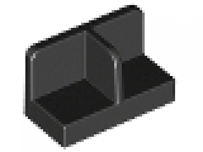 Winkelfliese Panel 93095, schwarz