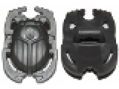 Minifigure, Shield Scarab, pearl dunkelgrau