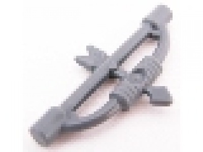 Minifigure, Weapon Bow, Longbow with Arrow, neues dunkelgrau