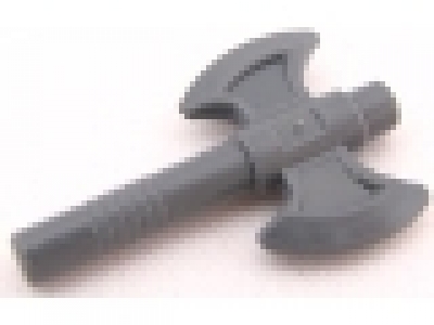 Minifigure, Weapon Axe, Double Headed, neues dunkelgrau