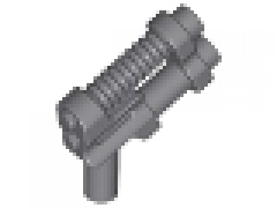 Minifigure, Weapon Gun, Two Barrel Pistol, neues dunkelgrau