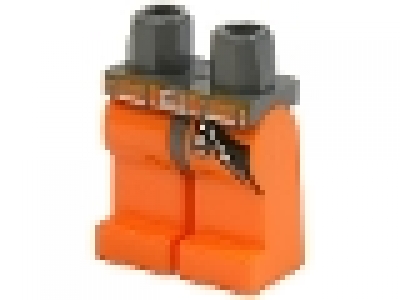 Lego Beine orange, 970c04pb01