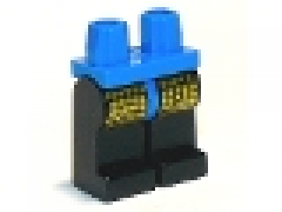 Lego Beine blau / schwarz, 970c11pb02