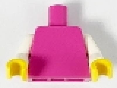 Figuren Oberkörper dunkel pink 973c001 Hände gelb + Arme weiß