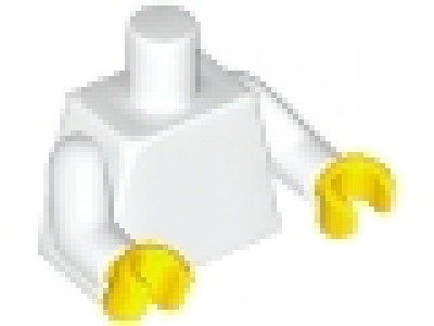 Figuren Oberkörper weiß 973c001Hände gelb