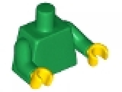 Figuren Oberkörper grün 973c002 , Hände gelb
