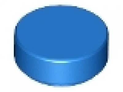 Rundfliese 1 x 1 blau 98138