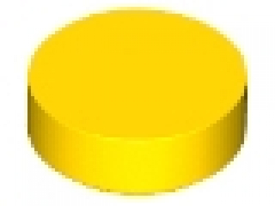 Rundfliese 1 x 1 gelb 98138