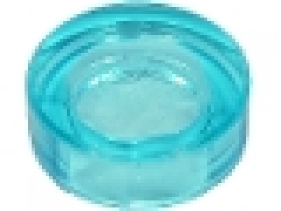 Rundfliese 1 x 1 tr hellblau 98138