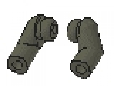 LEGO Arme in altes dunkelgrau links + rechts
