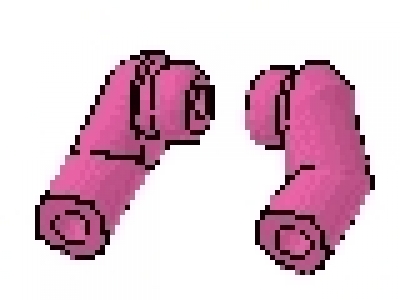 LEGO Arme dunkelpink links + rechts