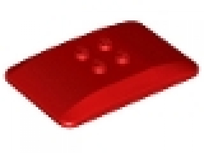 Fahrzeugdachplatte 6 x 4 x 2/3 rot , 98281