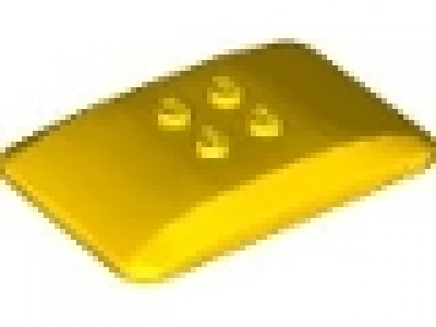 Fahrzeugdachplatte 6 x 4 x 2/3 gelb , 98281