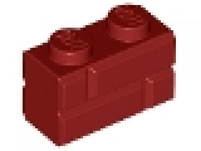 Klinkerstein 1x2x1 dunkelrot 98283 neu