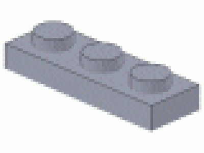Platte 1x3 neues hellgrau neu