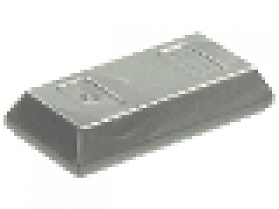 Lego Minifigure, Utensil Ingot / Bar, flat silver