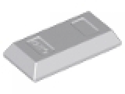Lego Minifigure, Utensil Ingot / Bar, neues hellgrau