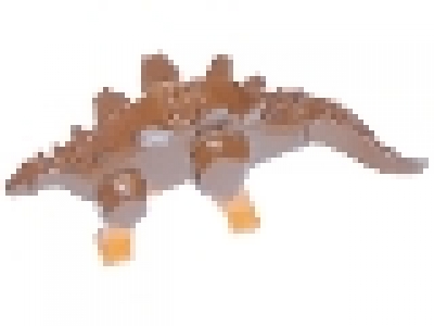 Dinosaur, Stegosaurus with Dark Orange Legs
