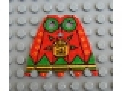 Lego Figuren Umhang, rot / grün bb0189pb01 ## Leider ist der Umhang mittig eingerissen!