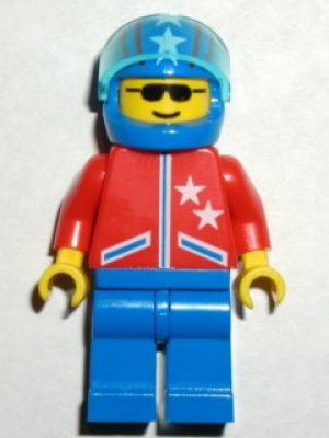 Fahrer rot, Helm blau jstr005,